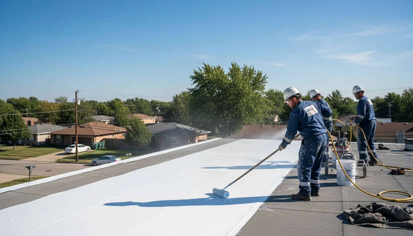 Commercial roof coating in Alma, MO near me